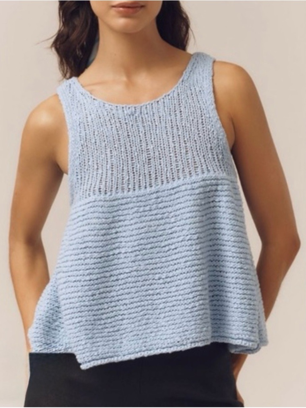 Pilcro Light Blue Knit Tank Top